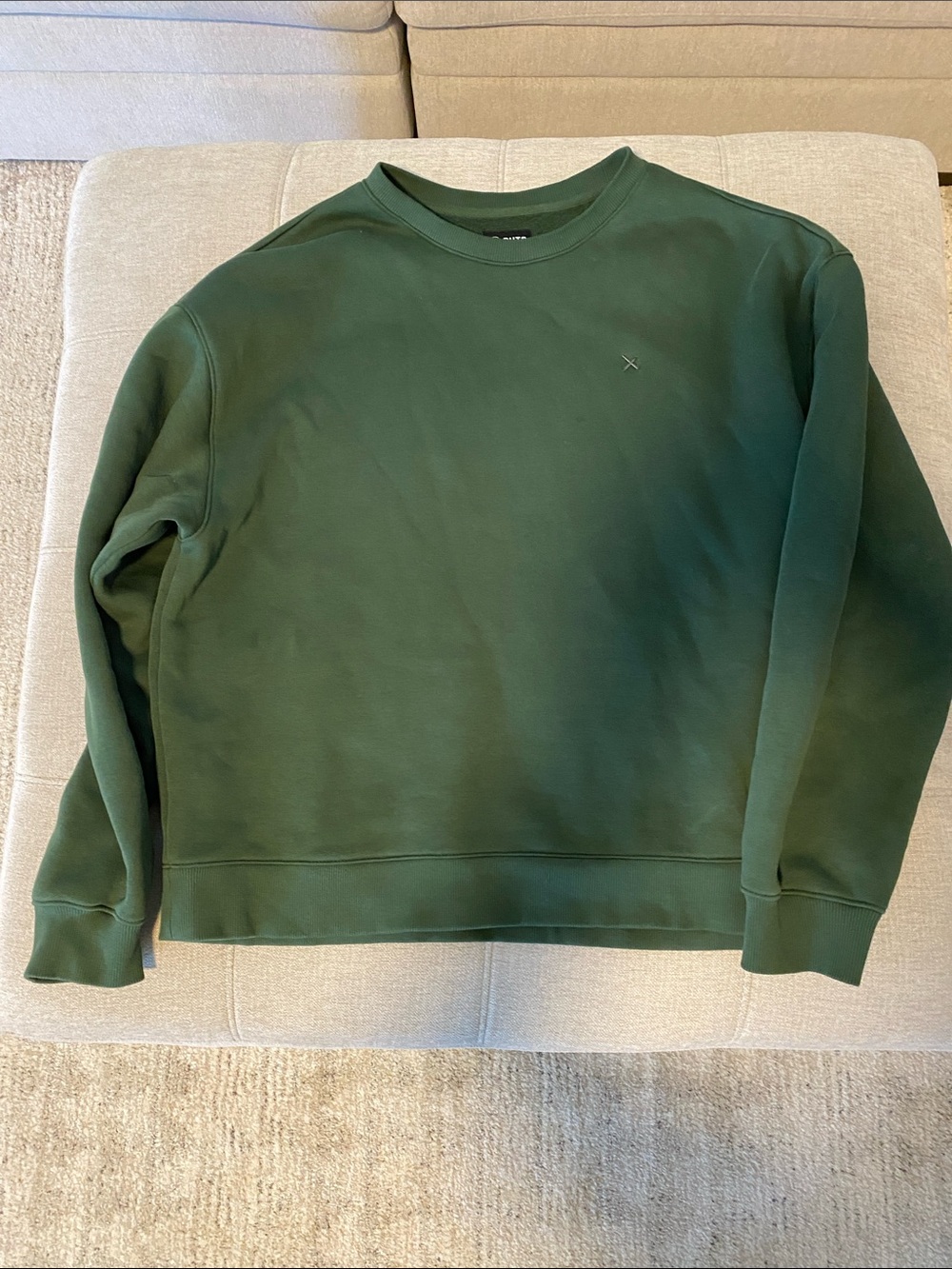 Cuts Clothing Men's Forest Green Crewneck Sweatshirt